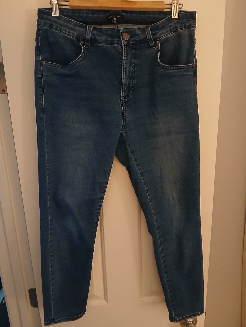 Universal Standard Seine High Rise Skinny Jeans 27 Inch - True Blue